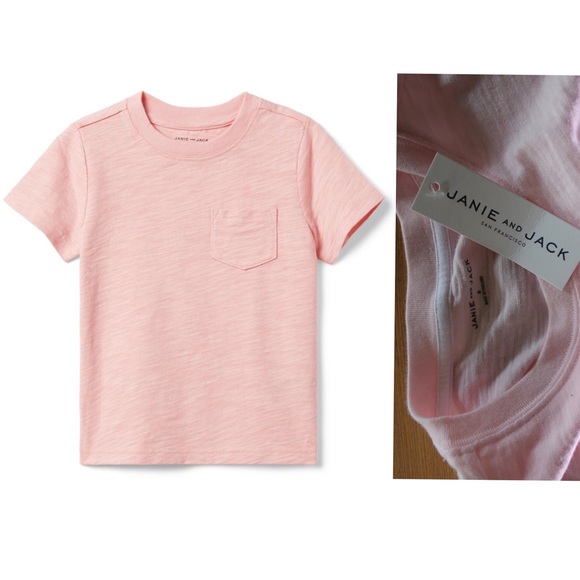 Janie & Jack NWT The Slub Tee Quartz Pink 8 - Picture 2 of 7